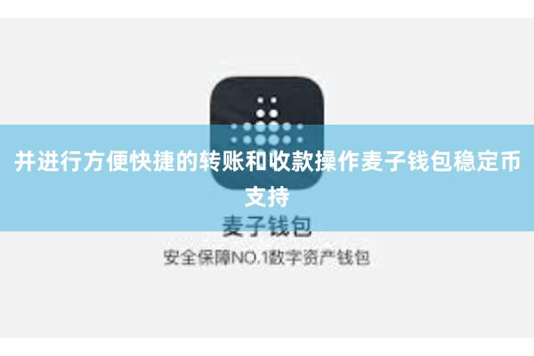 并进行方便快捷的转账和收款操作麦子钱包稳定币支持