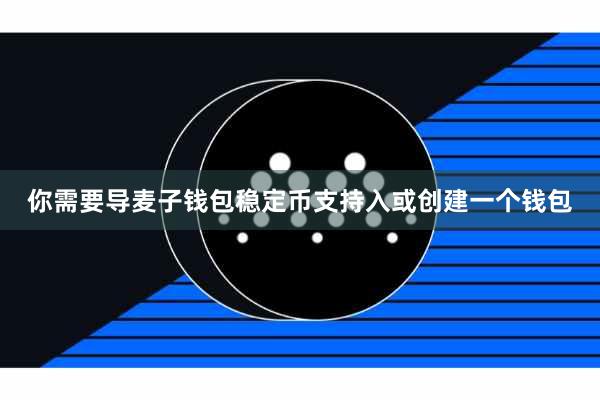 你需要导麦子钱包稳定币支持入或创建一个钱包