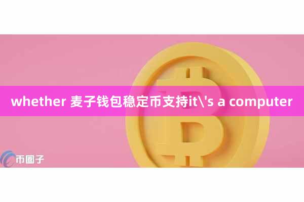 whether 麦子钱包稳定币支持it's a computer