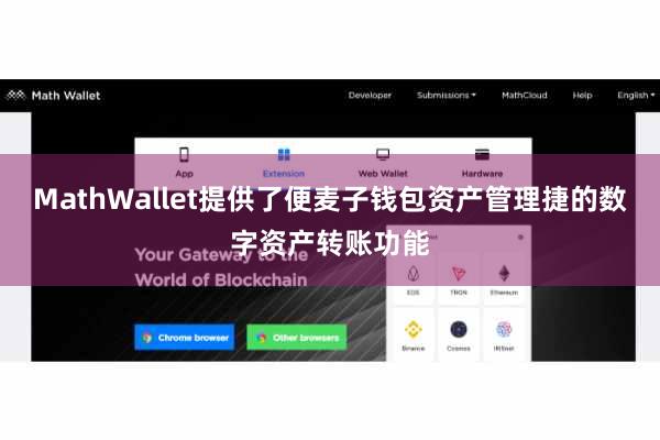 MathWallet提供了便麦子钱包资产管理捷的数字资产转账功能